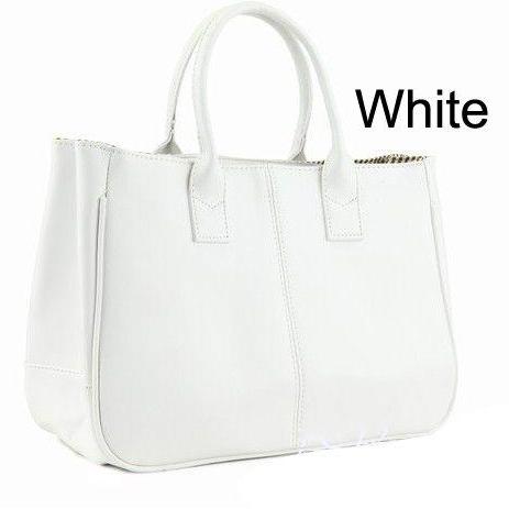 white shoulder tote bag